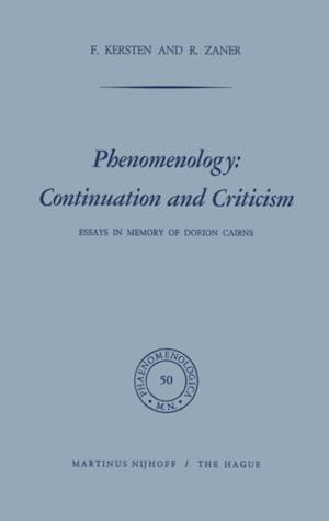 Phenomenology: Continuation and Criticism