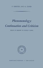 Phenomenology: Continuation and Criticism