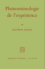 Phénoménologie de L'expérience