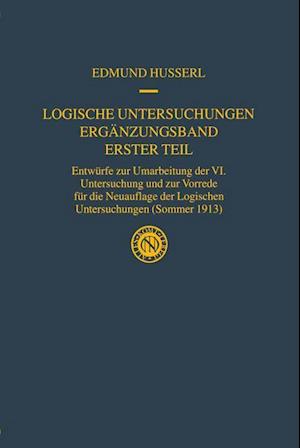 Logische Untersuchungen Ergänzungsband Erster Teil