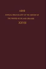 Annual Bibliography of the History of the Printed Book and Libraries