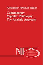 Contemporary Yugoslav Philosophy: The Analytic Approach