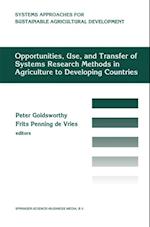 Opportunities, use, and transfer of systems research methods in agriculture to developing countries