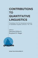 Contributions to Quantitative Linguistics