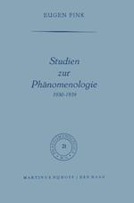 Studien Zur Phänomenologie 1930-1939