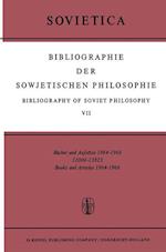 Bibliographie der Sowjetischen Philosophie Bibliography of Soviet Philosophy