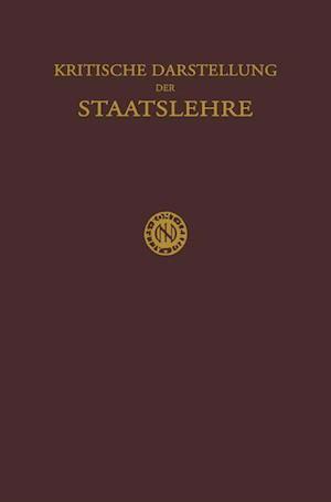 Kritische Darstellung Der Staatslehre