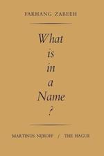 What is in a Name? : An Inquiry into the Semantics and Pragmatics of Proper Names 