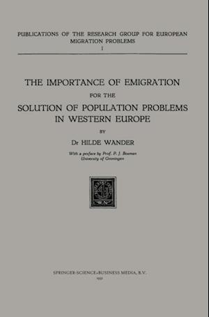 Importance of Emigration for the Solution of Population Problems in Western Europe