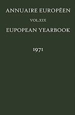 Annuaire Europeen / European Yearbook