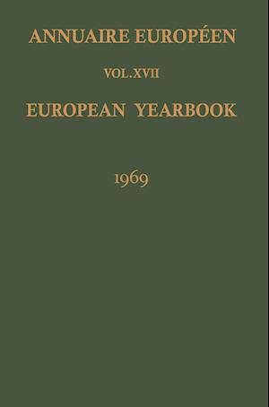 Annuaire Européen / European Yearbook