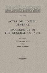 Actes du Conseil General / Proceedings of the General Council