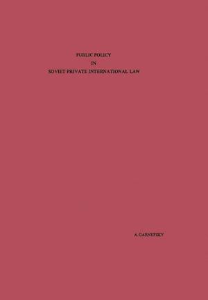 Public Policy in Soviet Private International Law