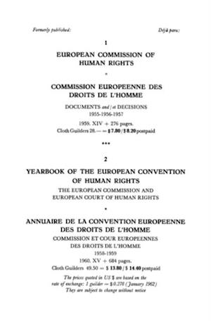 Yearbook of the European Convention on Human Rights / Annuaire de la Convention Europeenne des Droits de L'homme