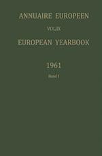 Annuaire Europeen / European Yearbook