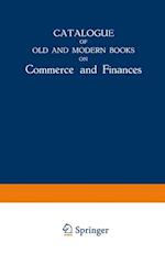 Catalogue of Old and Modern Books on Commerce and Finances