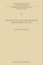 Eduard Gans and the Hegelian Philosophy of Law