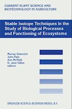 Stable Isotope Techniques in the Study of Biological Processes and Functioning of Ecosystems