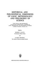 Historical and Philosophical Dimensions of Logic, Methodology and Philosophy of Science