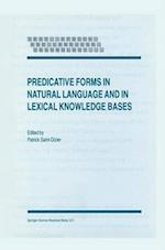 Predicative Forms in Natural Language and in Lexical Knowledge Bases 