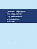 Organized Criminal Activities of the Bank of Credit and Commerce International: Essays and Documentation