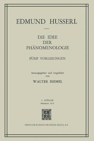 Die Idee Der Phanomenologie