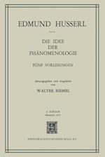 Die Idee Der Phanomenologie