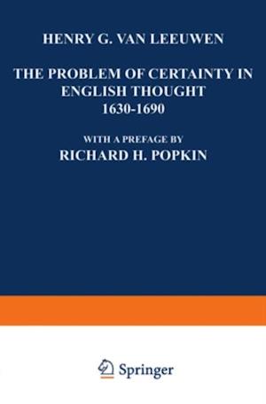 Problem of Certainty in English Thought 1630-1690