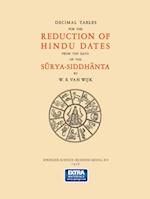 Decimal Tables for the Reduction of Hindu Dates from the Data of the Surya-Siddhanta