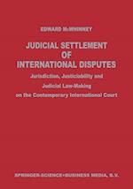 Judicial Settlement of International Disputes