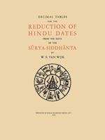 Decimal Tables for the Reduction of Hindu Dates from the Data of the Surya-Siddhanta