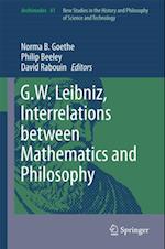 G.W. Leibniz, Interrelations between Mathematics and Philosophy