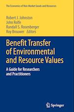 Benefit Transfer of Environmental and Resource Values