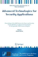 Advanced Technologies for Security Applications