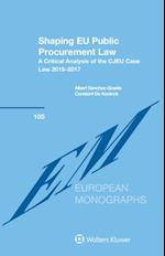 Shaping EU Public Procurement Law
