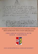 Findbuch zum Personenstandsregister der Gemeinde Wöllstein/ Rheinhessen