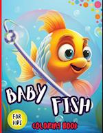 Baby Fish Coloring Book For Kids