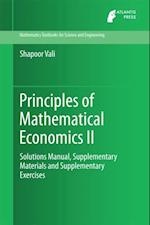 Principles of Mathematical Economics II