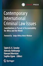 Contemporary International Criminal Law Issues