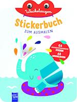 Wackelaugen Stickerbuch zum Ausmalen (Cover Elefant)