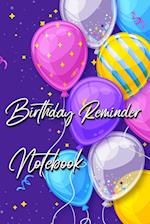 Birthday Reminder Notebook