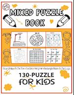 Mixed Puzzle Book 130-Puzzle for Kids