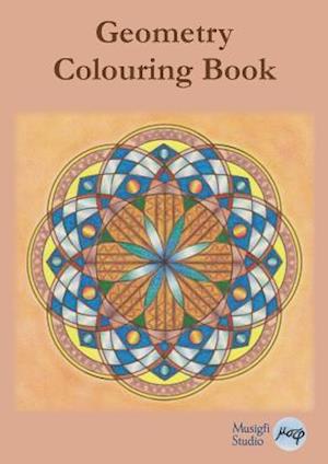 Geometry Colouring Book: Relaxing Colouring with Coloured Outlines and Appendix of Virtue Cards