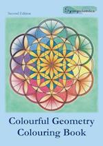 Colourful Geometry Colouring Book: Relaxing Colouring with Coloured Outlines 
