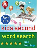 kids second word search