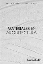 Materiales en arquitectura