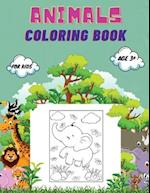 Animals Coloring Book For Kids age 3+
