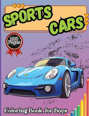 Sports Cars Coloring Book for Boys