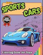 Sports Cars Coloring Book for Boys