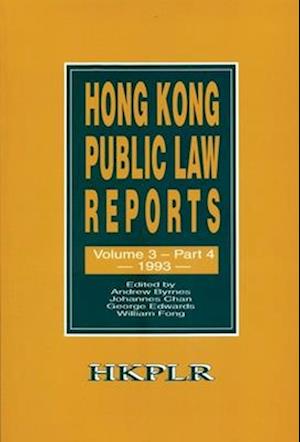 Hong Kong Public Law Reports V 3 Part 4